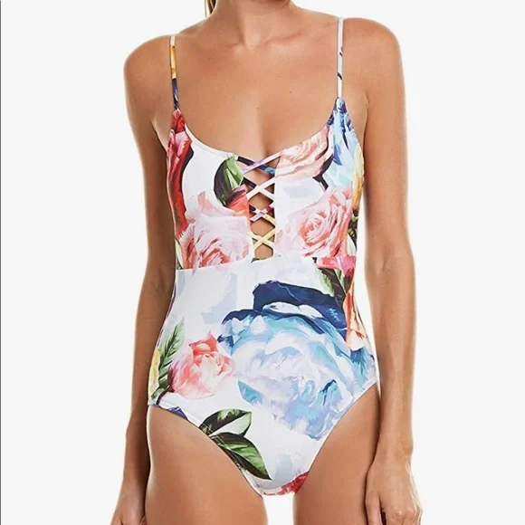 La Blanca Women's One Piece Swimsuit - Strappy Convertible Adjustable Swimwear For Beach & Vacation